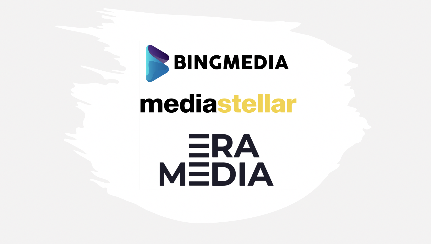 Partnership with media stellar, bing media and era media